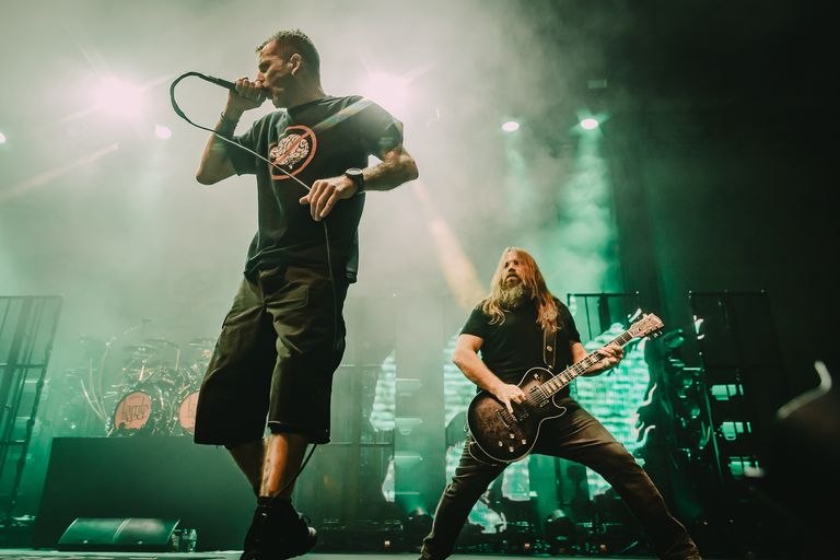 Lamb of God performing live at AEC Theatre in Adelaide